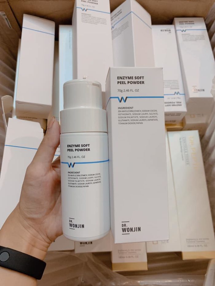 Bot rua mat kiem tay da chet lam sach sau DR Wonjin Soft Peel Enzyme Powder 7
