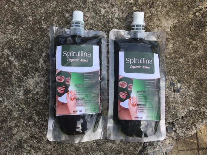 Mat na sui bot thai doc tao xoan Spirullina Organic Mask 10
