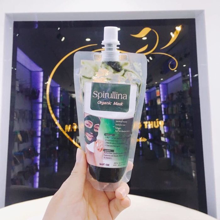 Mat na sui bot thai doc tao xoan Spirullina Organic Mask 12