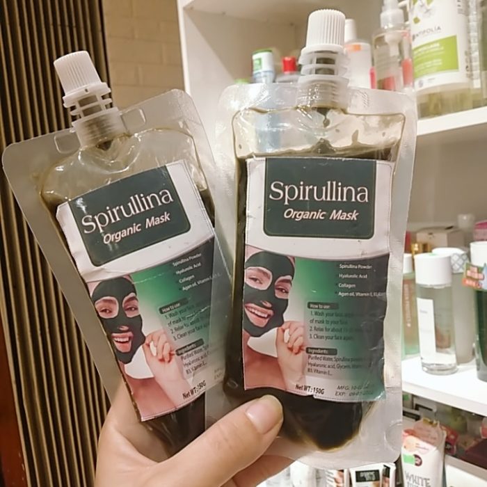 Mat na sui bot thai doc tao xoan Spirullina Organic Mask 2
