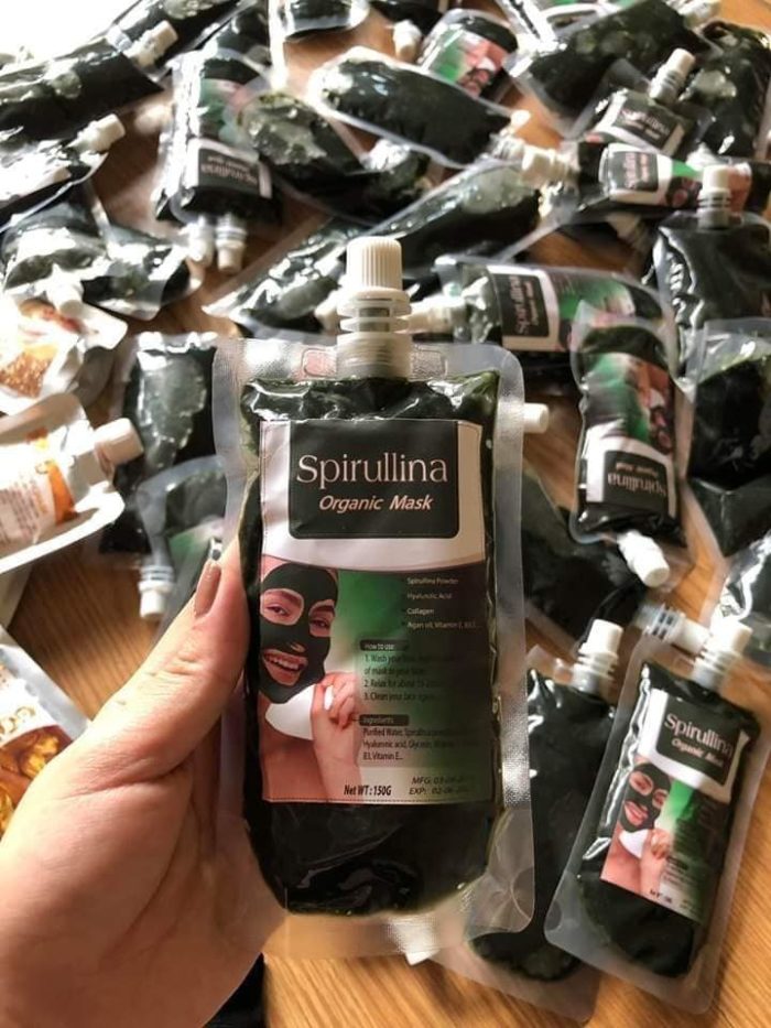 Mat na sui bot thai doc tao xoan Spirullina Organic Mask 3