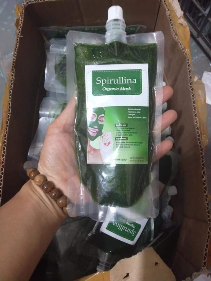 Mat na sui bot thai doc tao xoan Spirullina Organic Mask 5
