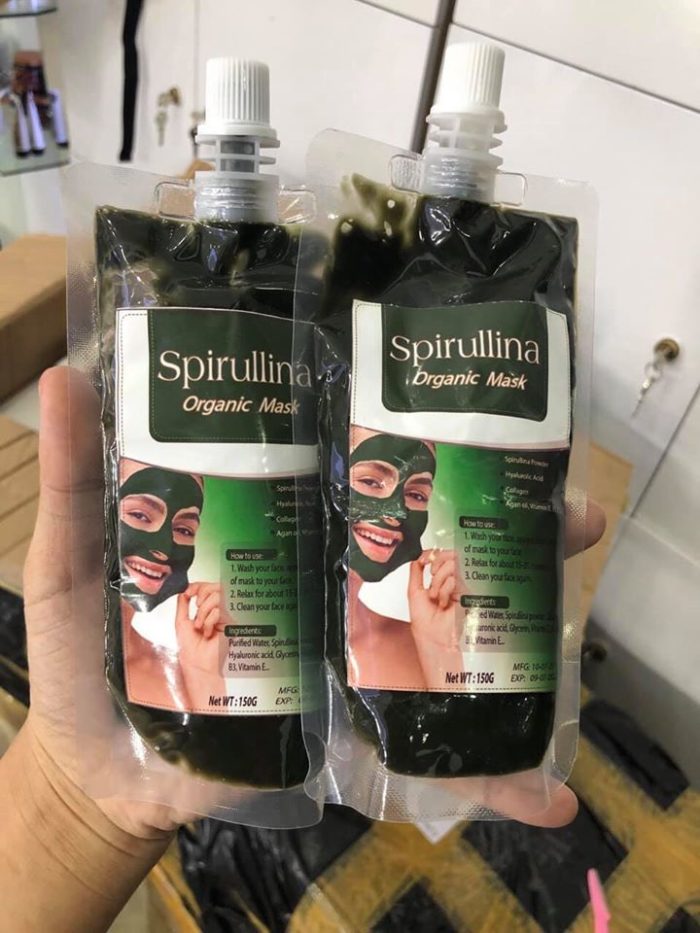 Mat na sui bot thai doc tao xoan Spirullina Organic Mask 6