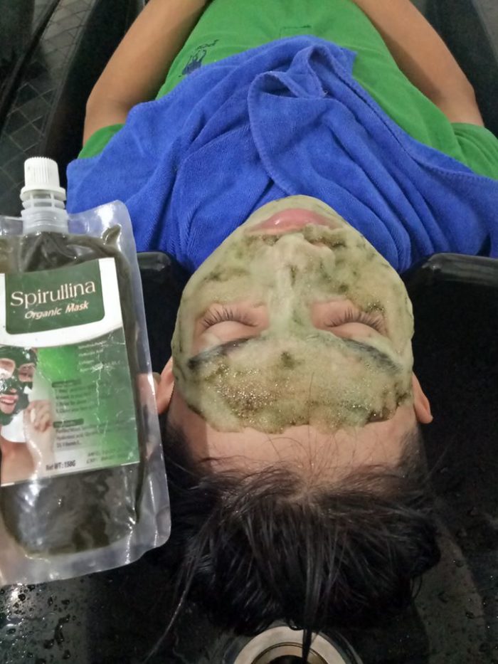 Mat na sui bot thai doc tao xoan Spirullina Organic Mask 8