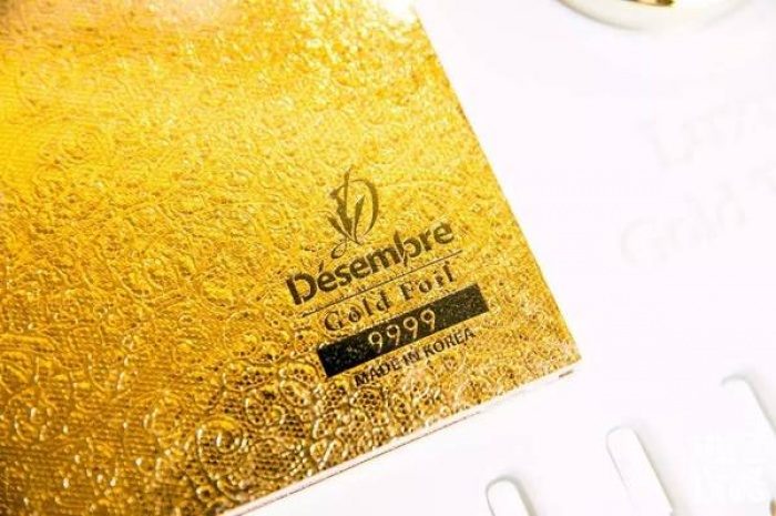 Mat na vang la nguyen chat 24K Desembre 24K Gold Foil 5