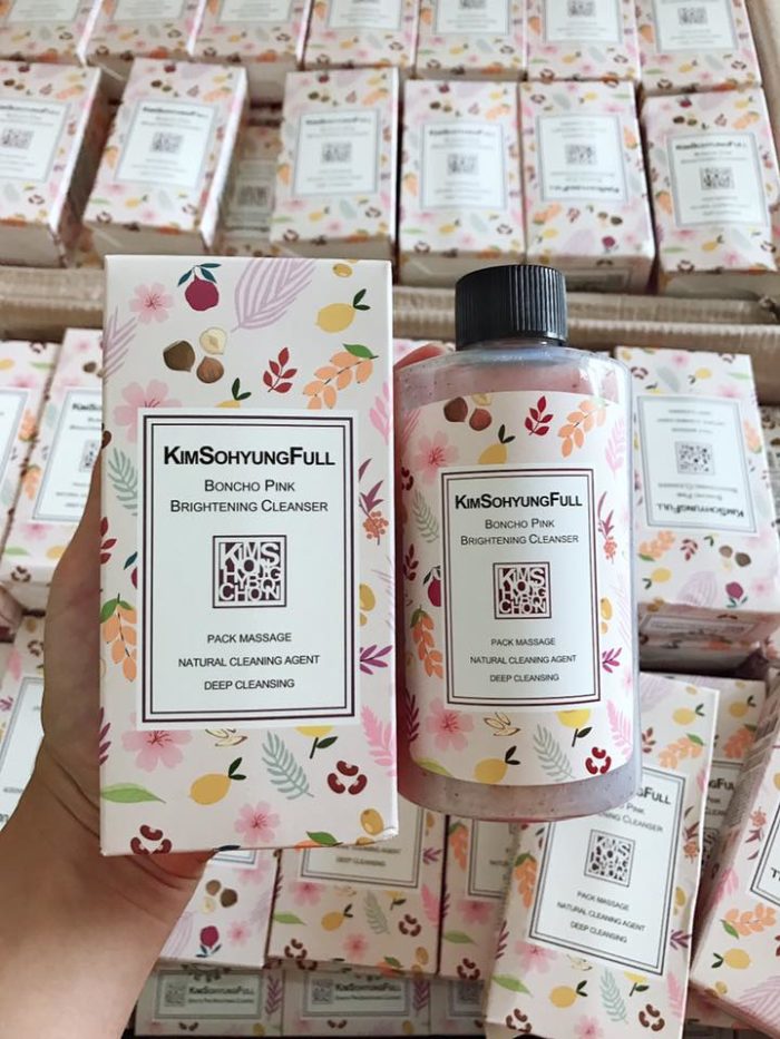 Sua rua mat Kimsohyungfull Boncho Pink Brightening Cleanser 4