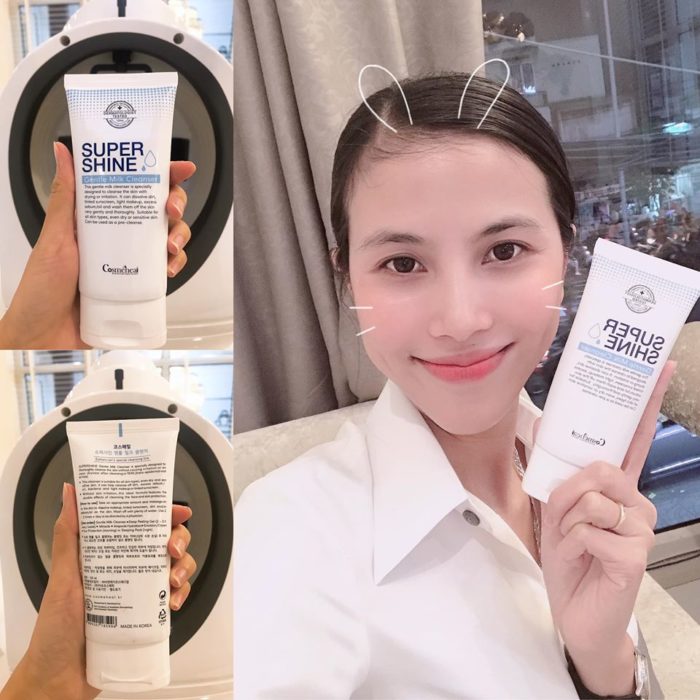 Sua rua mat khong bot Super Shine Gentle Milk Cleanser 10