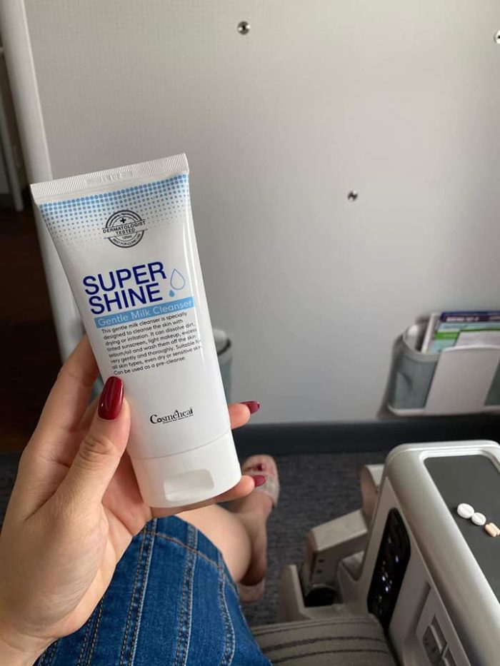 Sua rua mat khong bot Super Shine Gentle Milk Cleanser 6