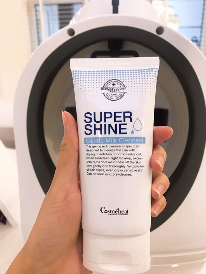 Sua rua mat khong bot Super Shine Gentle Milk Cleanser 9