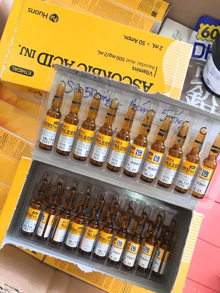 Te bao goc Huons Ascorbic Axit Vitamin C Inj. Ampoules 2