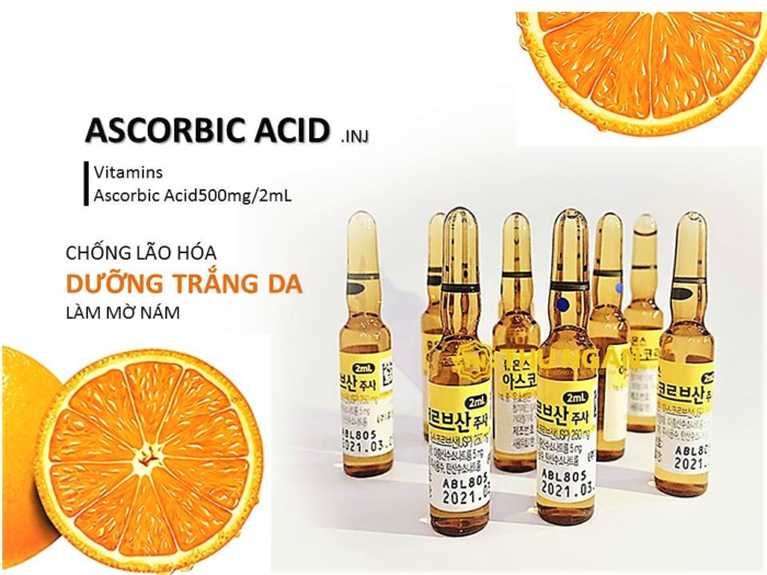 Te bao goc Huons Ascorbic Axit Vitamin C Inj. Ampoules 3
