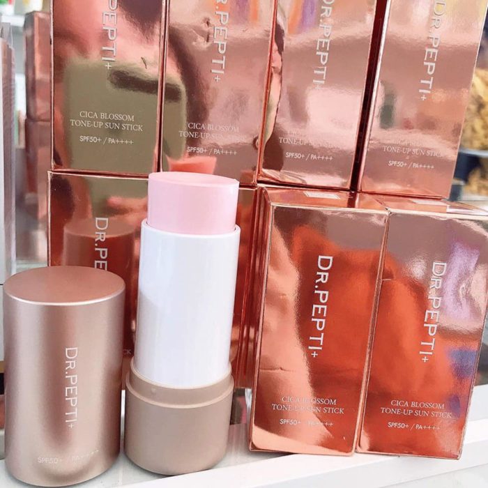 Kem chong nang dang thoi Dr. Pepti Cica Blossom Tone Up Sun Stick 5