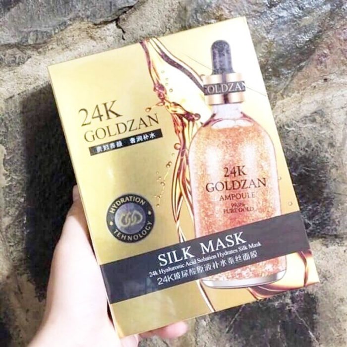 Mat na lua vang 24k Goldzan Silk Mask 11