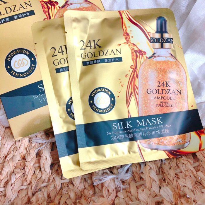 Mat na lua vang 24k Goldzan Silk Mask 13