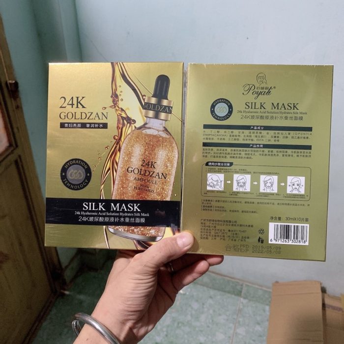 Mat na lua vang 24k Goldzan Silk Mask 3