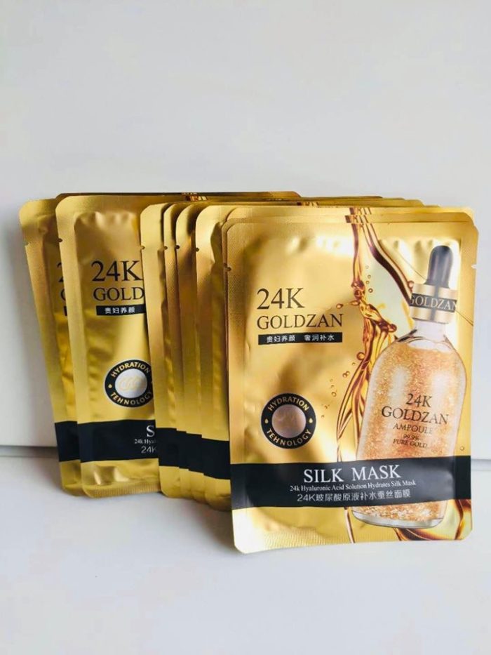 Mat na lua vang 24k Goldzan Silk Mask 5