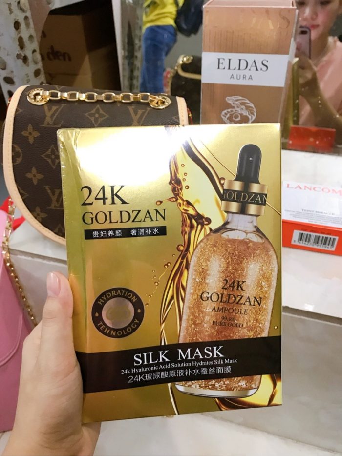 Mat na lua vang 24k Goldzan Silk Mask 9