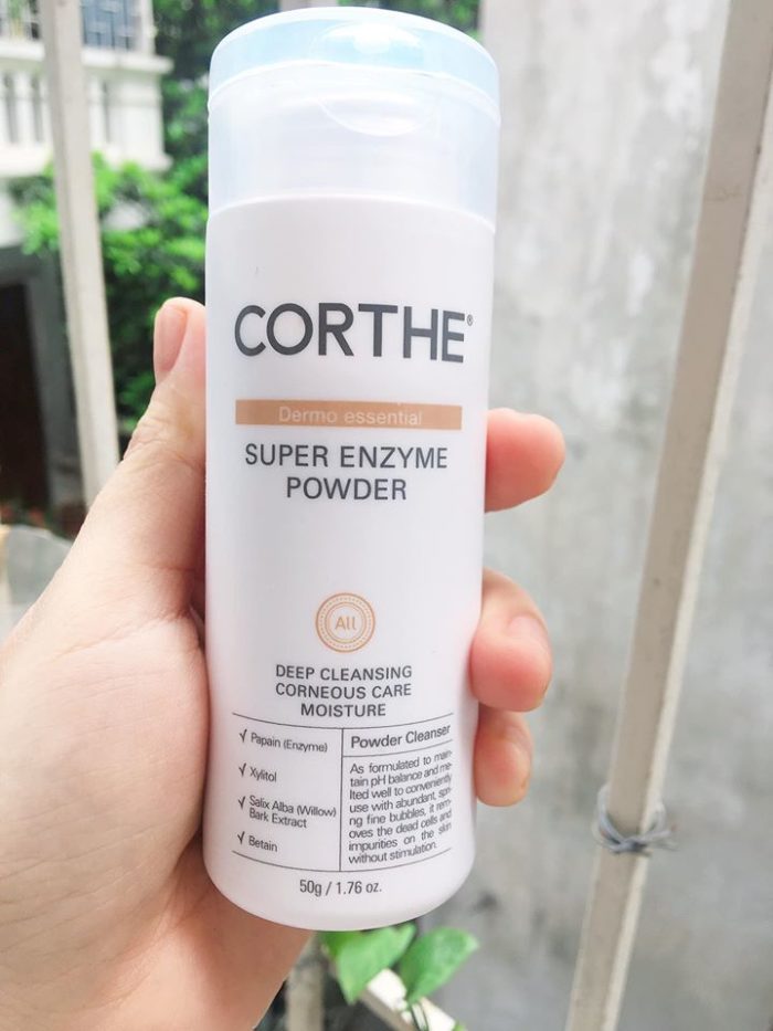 Sua rua mat dang bot Corthe super enzyme power 4