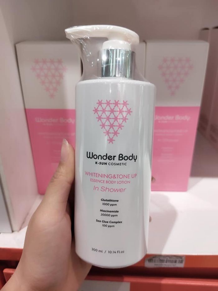 Sua tam trang da Wonder Body Whitening And Tone Up Essence Body Lotion 10