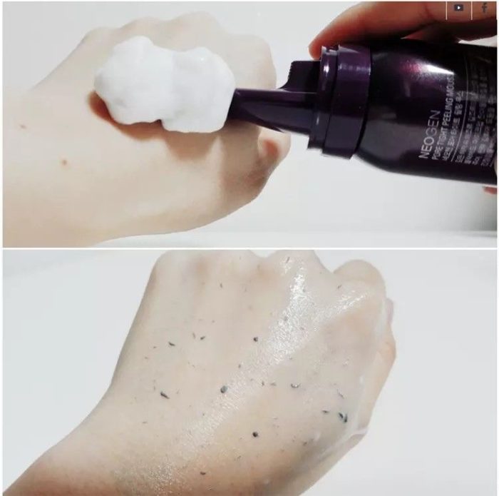 Tay da chet dang kem bot Neogen Pore Tight Peeling Mousse 9