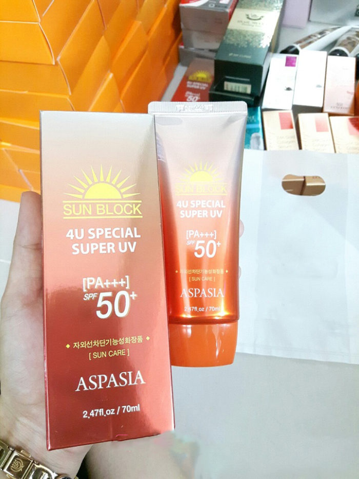 Kem Chong Nang Aspasia Sunblock 4U Special Super UV 1