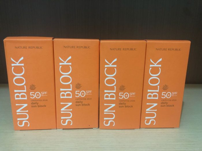 Kem chong nang Nature Republic Sun Block California Aloe SPF50Pa 10