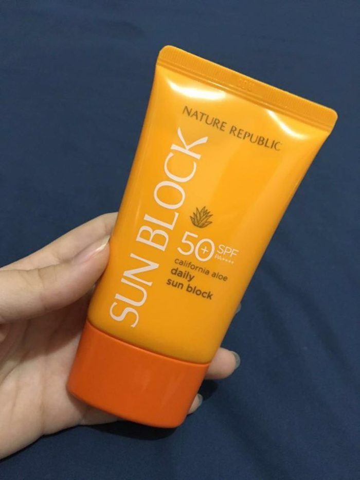Kem chong nang Nature Republic Sun Block California Aloe SPF50Pa 12