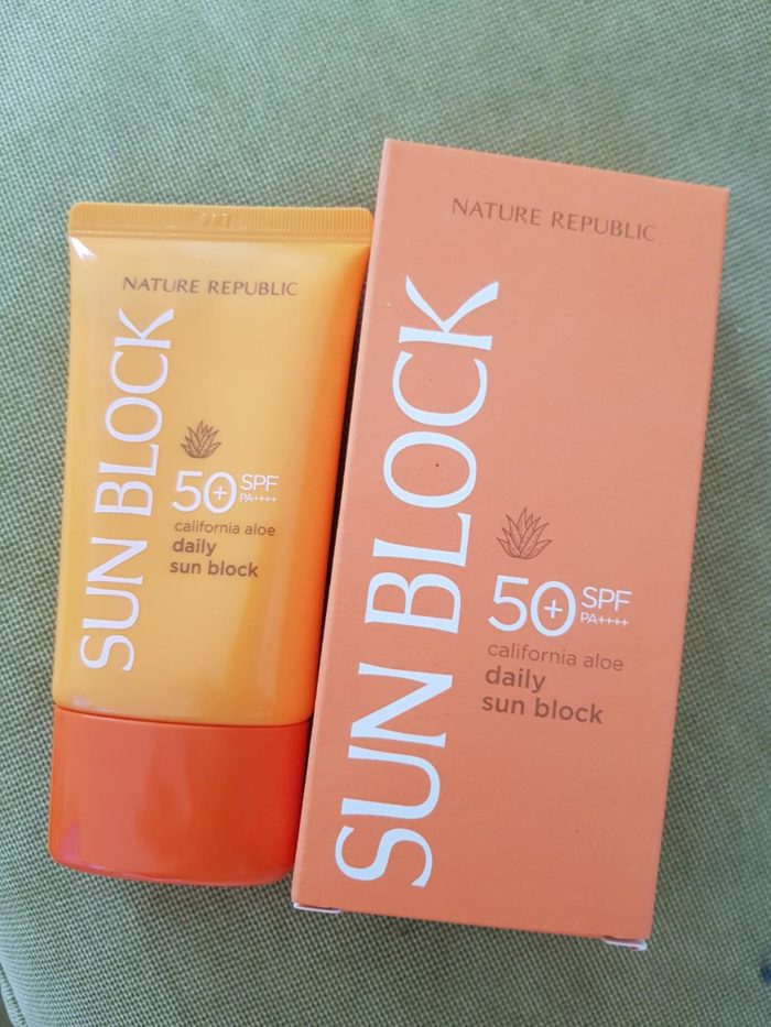 Kem chong nang Nature Republic Sun Block California Aloe SPF50Pa 4