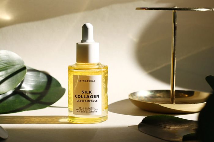 Tinh chat duong da Silk Collagen Glow Ampoule So Natural 3