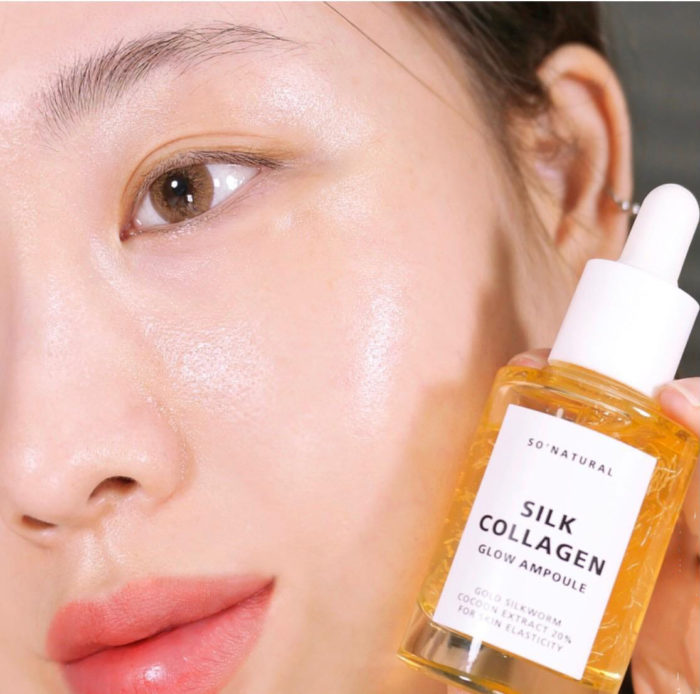 Tinh chat duong da Silk Collagen Glow Ampoule So Natural 7