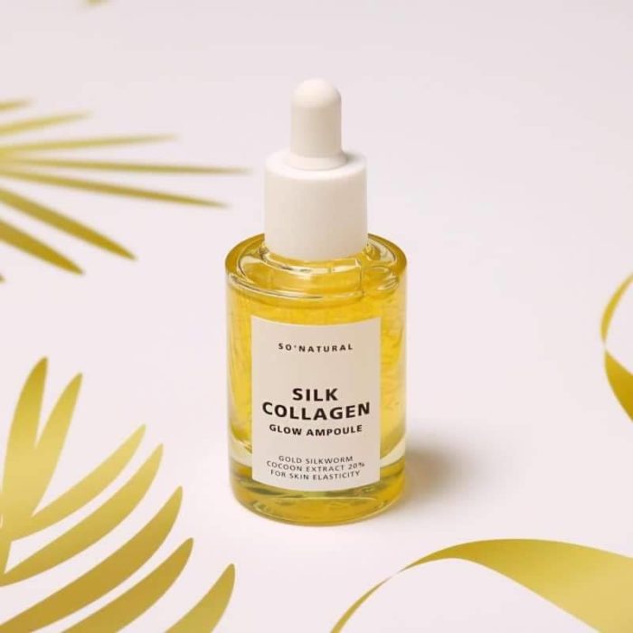 Tinh chat duong da Silk Collagen Glow Ampoule So Natural 9