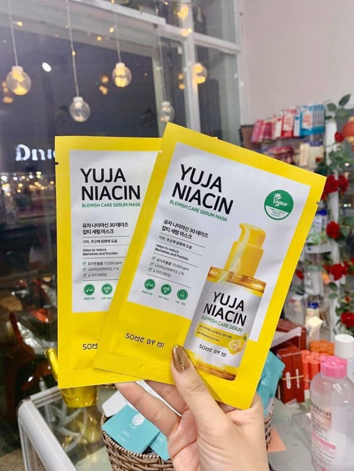 Mat Na Duong Trang Some By Mi Yuja Niacin Blemish Care Serum Mask 10