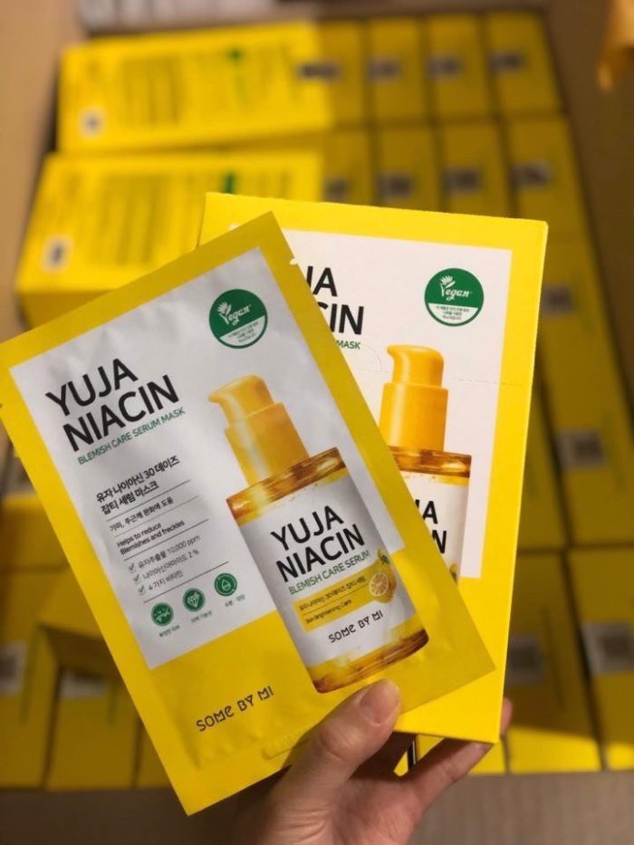 Mat Na Duong Trang Some By Mi Yuja Niacin Blemish Care Serum Mask 4