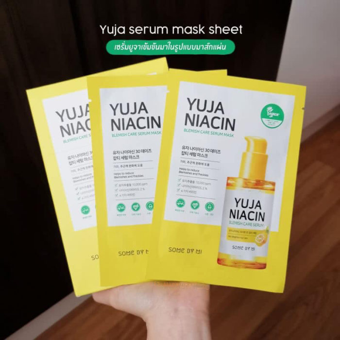 Mat Na Duong Trang Some By Mi Yuja Niacin Blemish Care Serum Mask 6