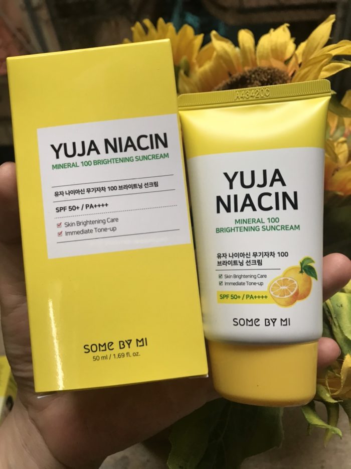 kem chong nang some by mi yuja niacin mineral 100 brightening suncream spf50 pa 12