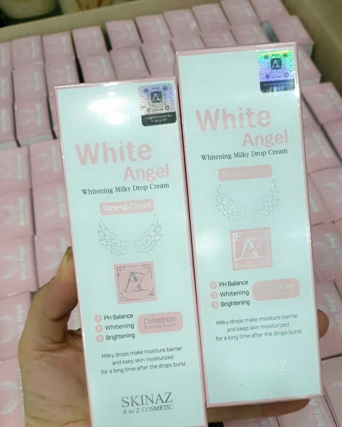 kem duong trang da skinaz white angel whitening milky drop cream 12