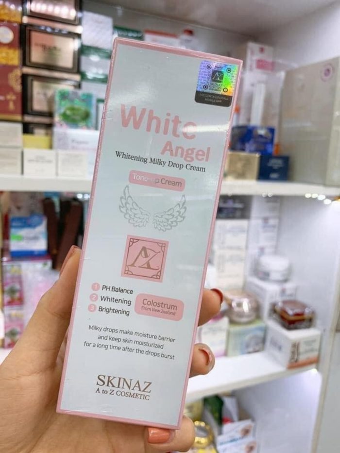 kem duong trang da skinaz white angel whitening milky drop cream 3