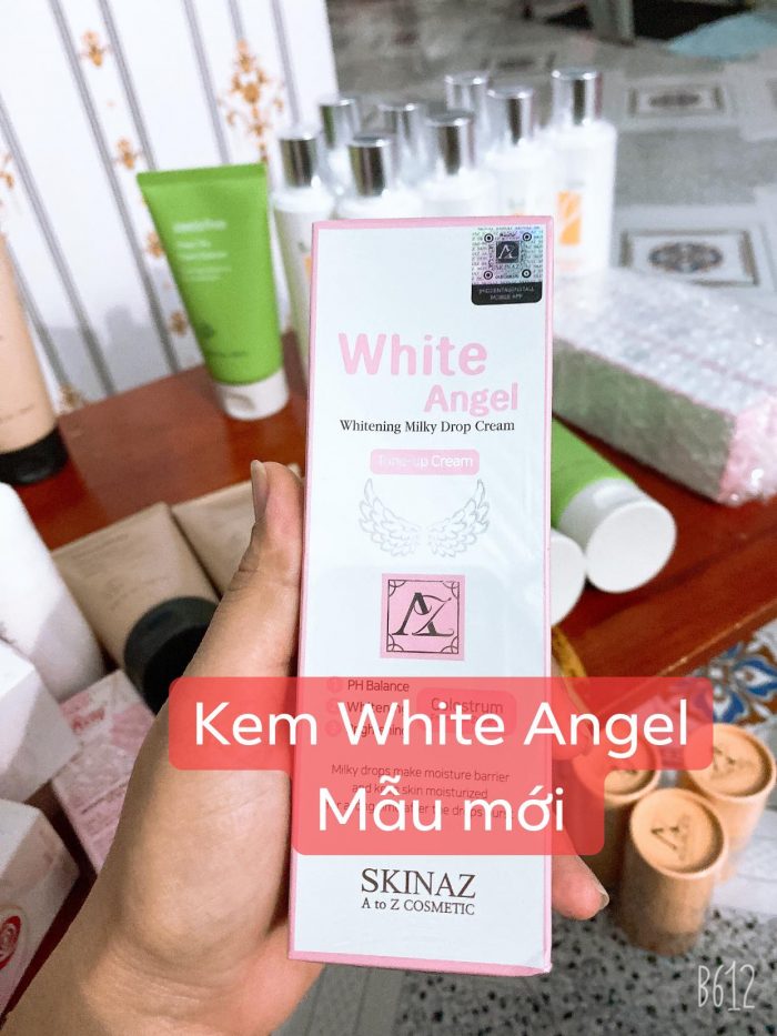 kem duong trang da skinaz white angel whitening milky drop cream 4
