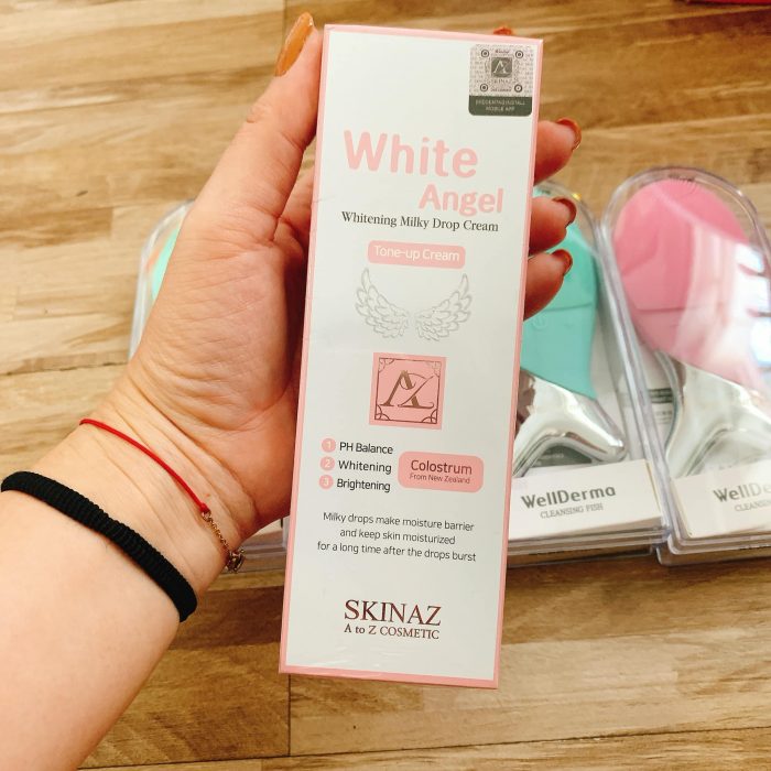kem duong trang da skinaz white angel whitening milky drop cream 6