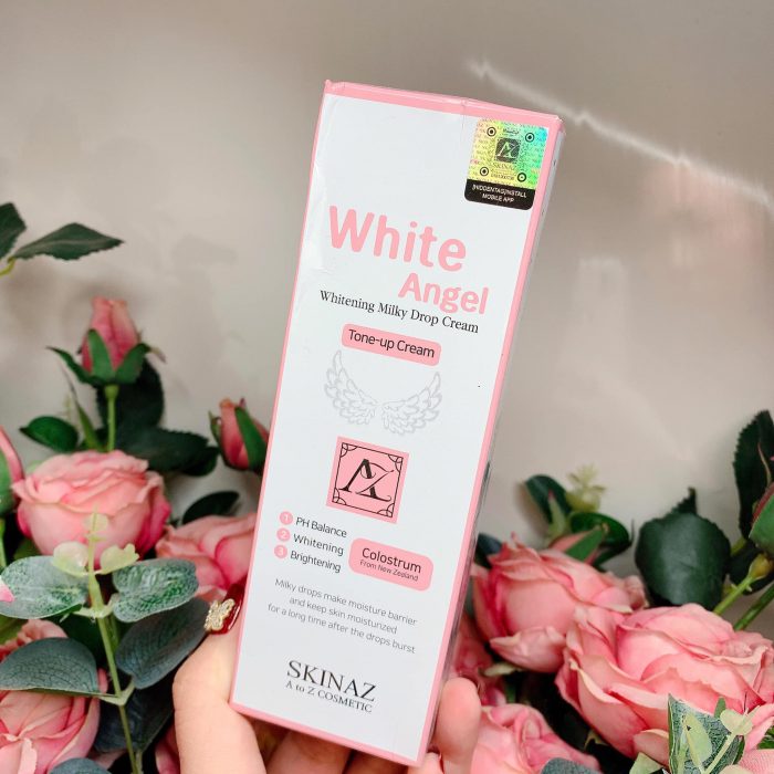 kem duong trang da skinaz white angel whitening milky drop cream 8