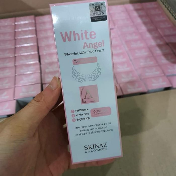 kem duong trang da skinaz white angel whitening milky drop cream 9