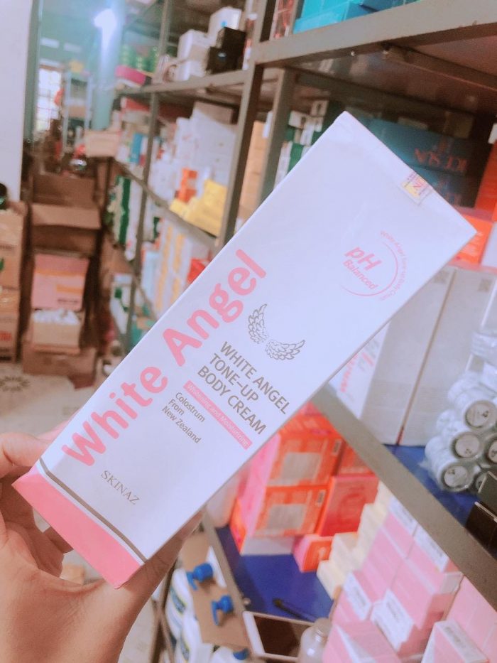 kem duong trang toan than skinaz white angel tone up body cream 12