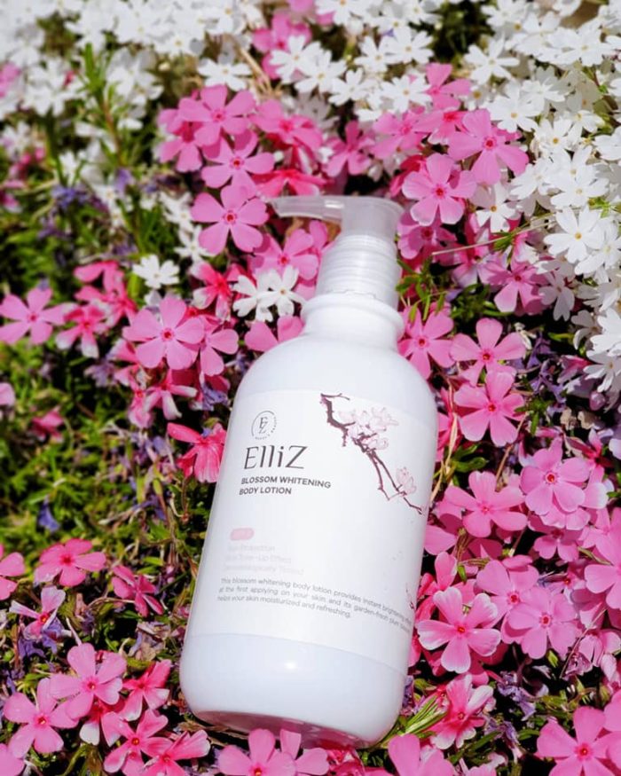 sua duong the elliz blossom whitening body lotion 11