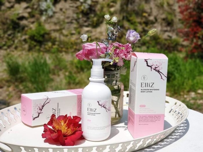 sua duong the elliz blossom whitening body lotion 3