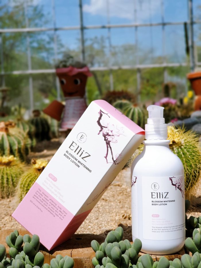 sua duong the elliz blossom whitening body lotion 4