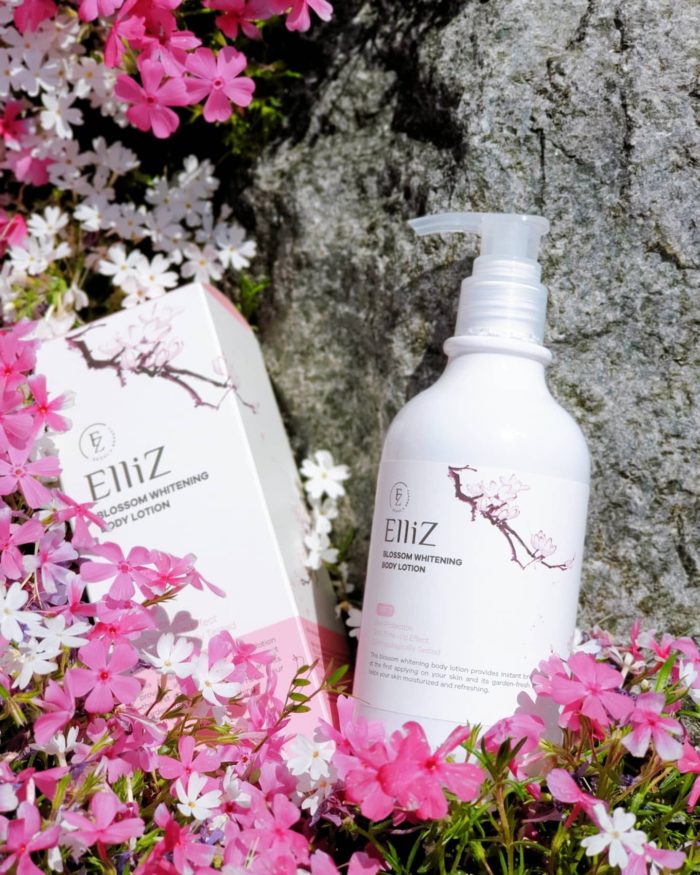 sua duong the elliz blossom whitening body lotion 9