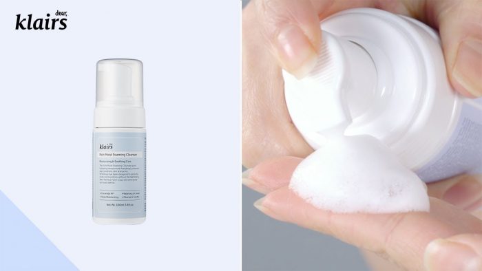 sua rua mat klairs rich moist foaming cleanser 7