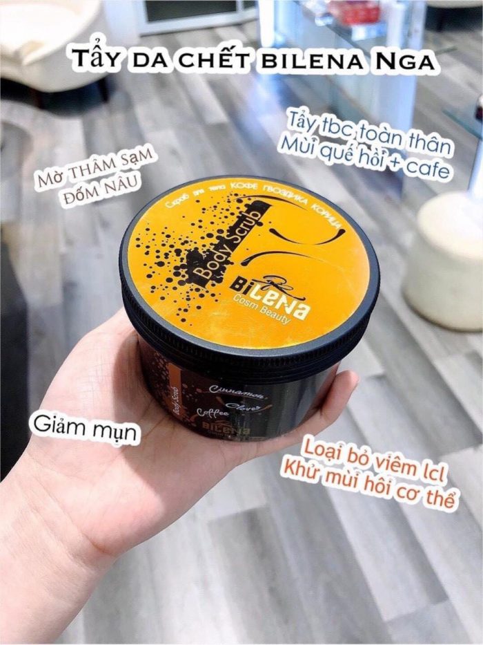 tay te bao chet body coffee scrub bilena 4