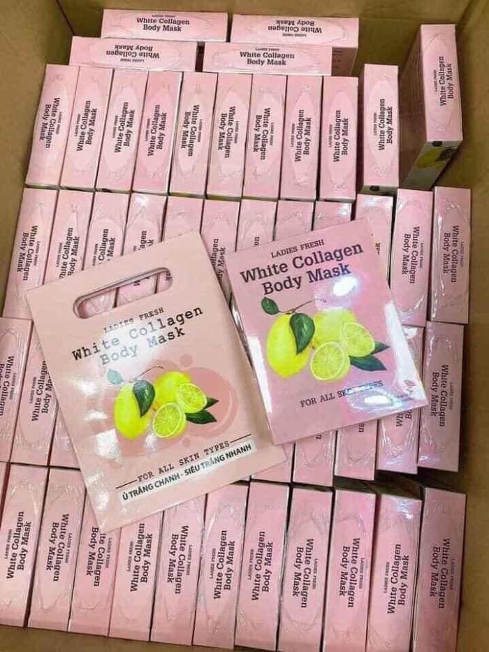 u trang chanh toan than ladies fresh white collagen body mask 11