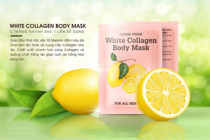 u trang chanh toan than ladies fresh white collagen body mask 4